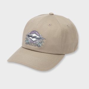Crayon Wave Strapback Hat - Gravel