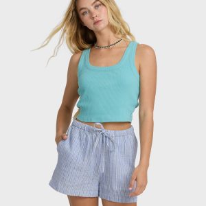 Wanderer Print Woven Shorts - Twilight Blue