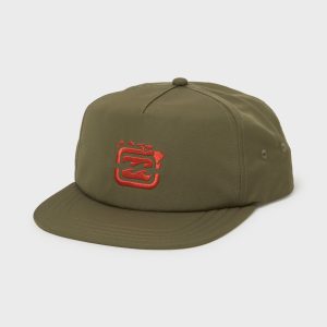 Island Chain Hi Snapback Hat - Winter Moss