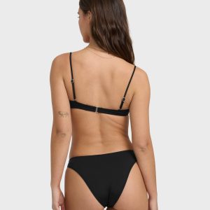 Sol Searcher Hike Medium Bikini Bottoms - Black Pebble