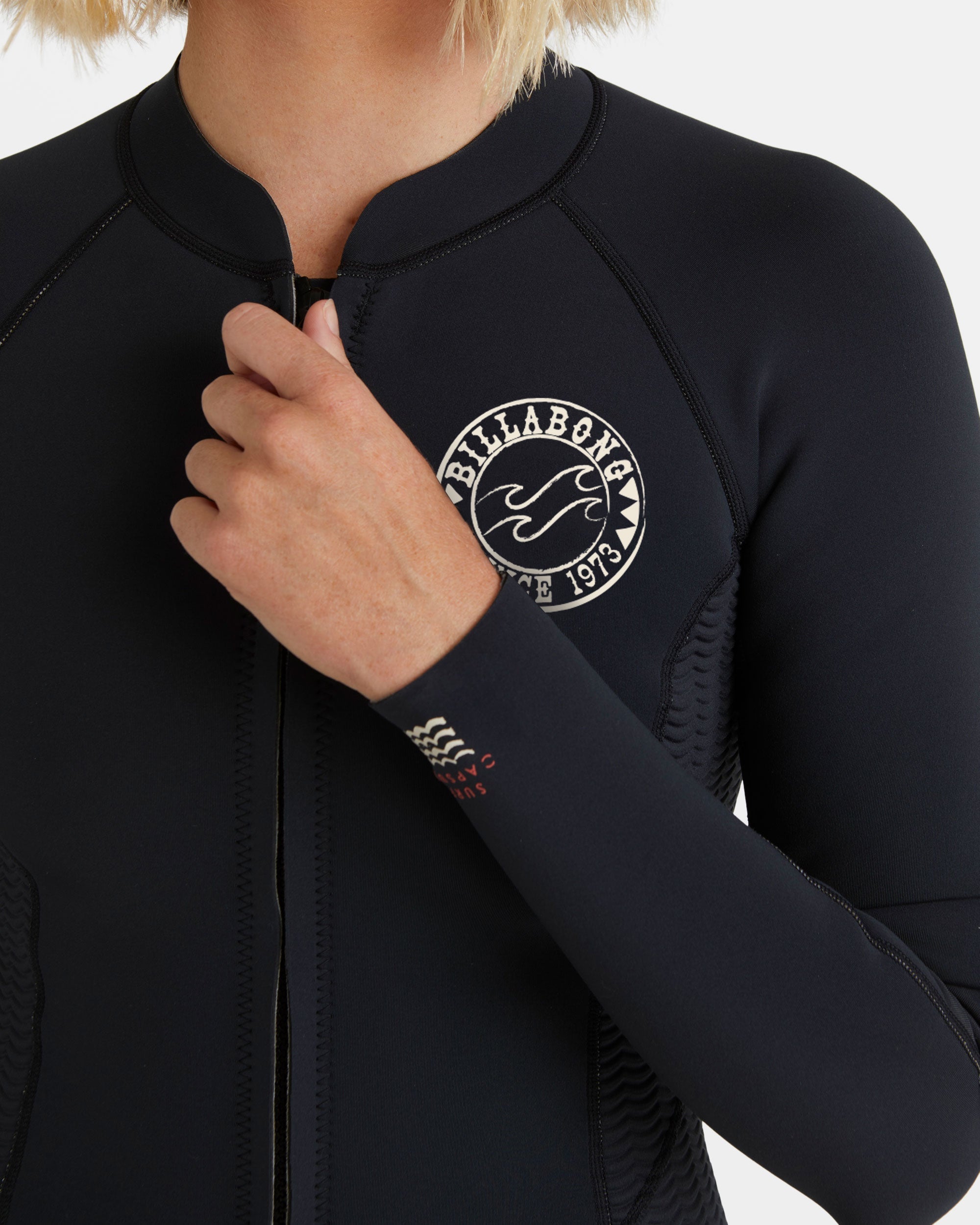 Peeky Natural Flatlock Jacket - Black - Image 5