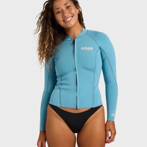 Peeky 1mm Long Sleeve Wetsuit Jacket - Surf Blue