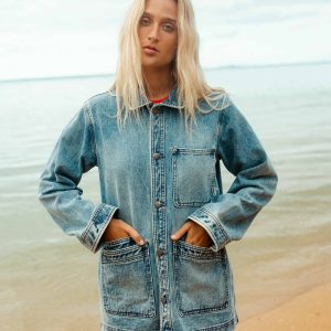 Denim Chore Coat - Atlantic Deep