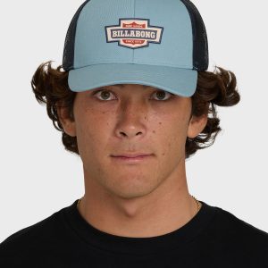 Walled Trucker Hat - Blue Fog