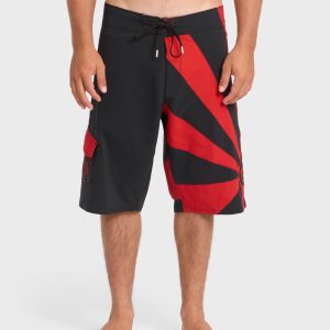 A.I. Rising Sun Pro 22 Boardshorts - Black/Red