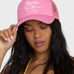 Grandpa Hawaii Trucker Hat - Party Pink