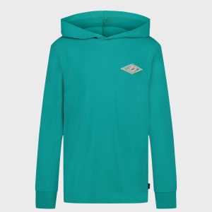 Boys Heritage Arch Hooded Long Sleeve T-Shirt