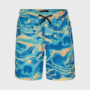 Little Boys Sundays Layback Swim Trunks