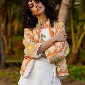 Folk Story 2 Quilted Jacket - Sand